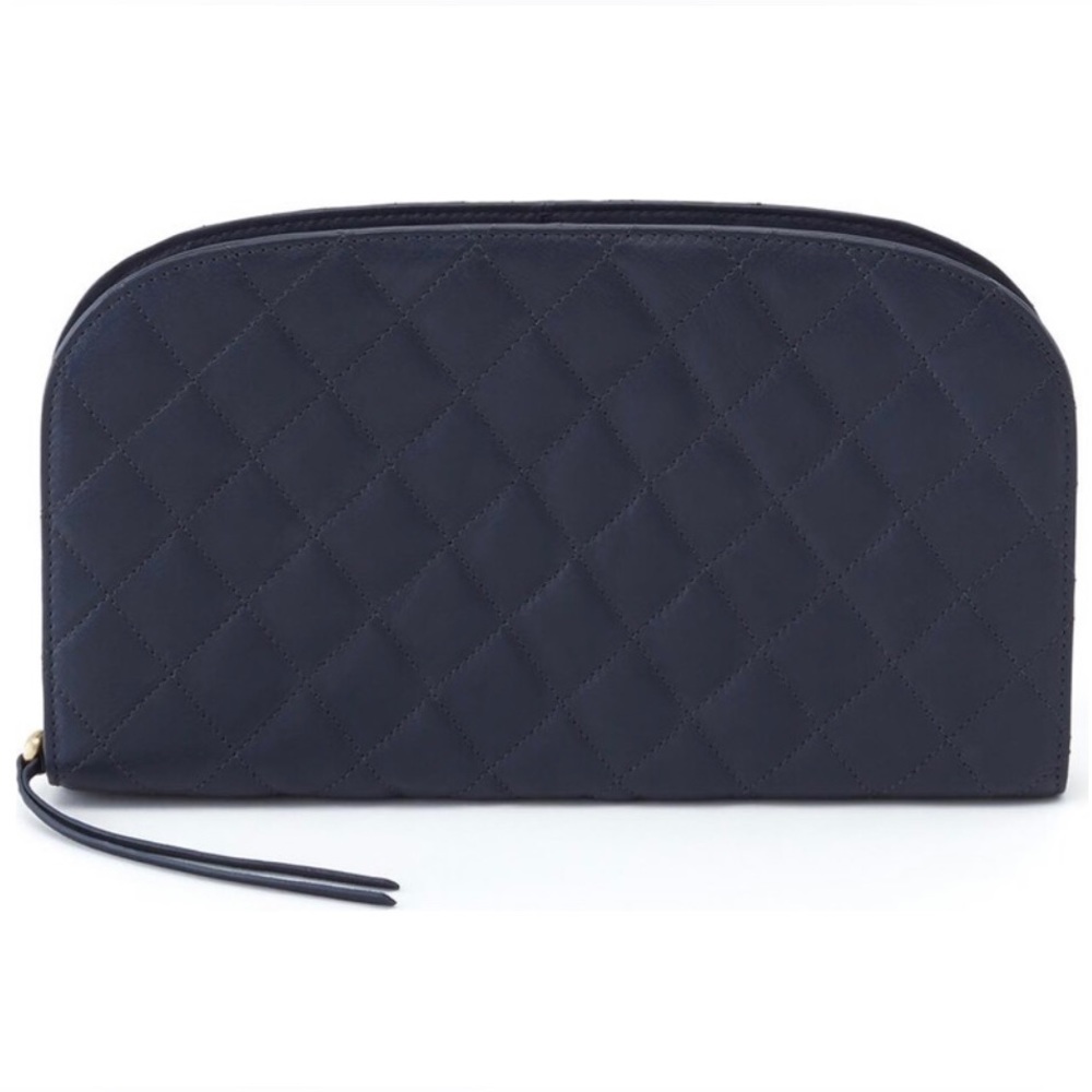 Hobo International Brand Cole Clutch Navy Blue Leather Clutch NEW!